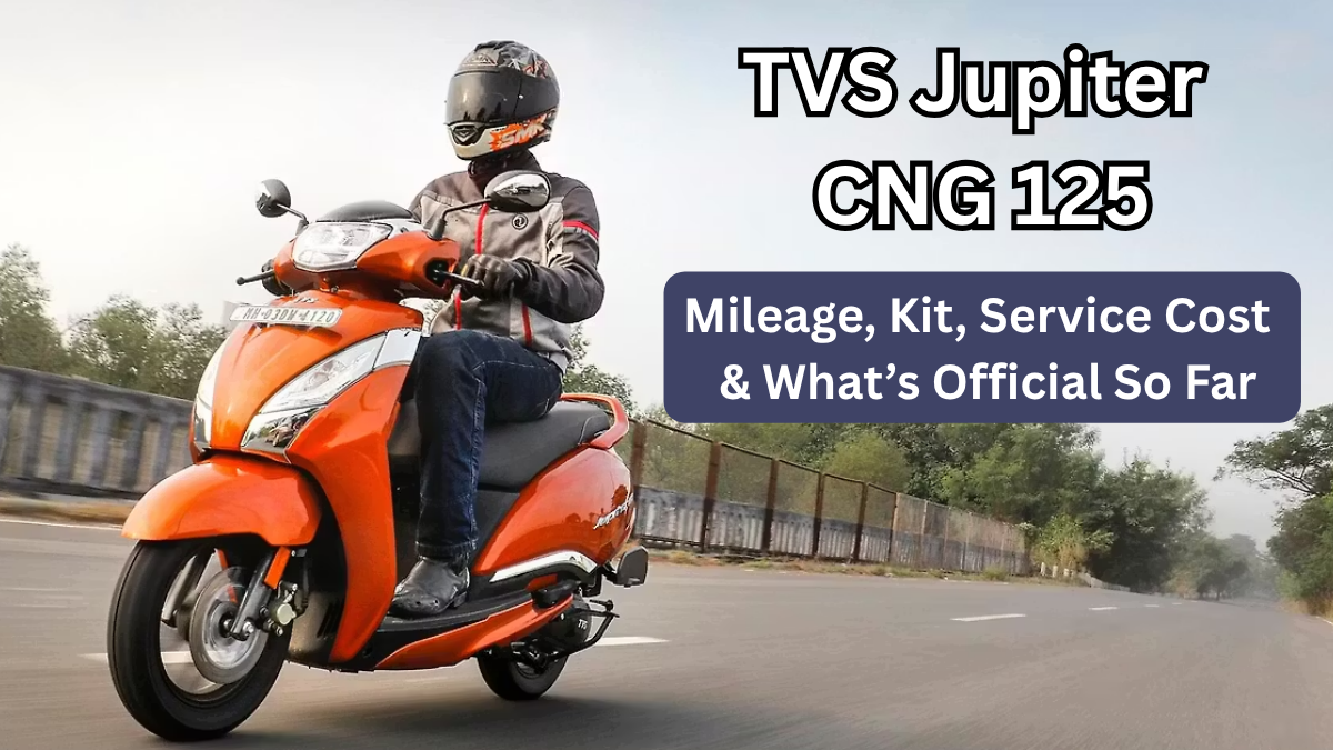 TVS Jupiter CNG 125: Mileage, Kit, Service Cost & What’s Official So Far