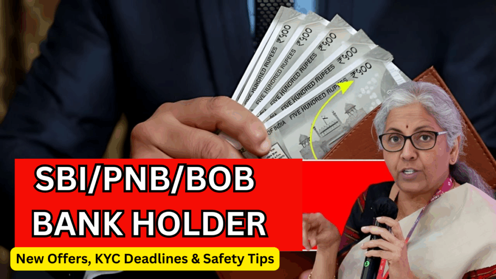 SBI/PNB/BOB Bank Holder: New Offers, KYC Deadlines & Safety Tips