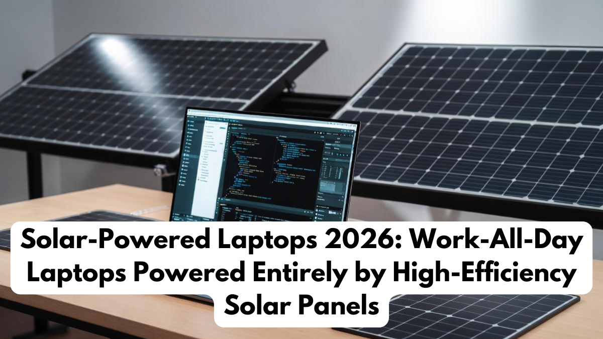 Solar-Powered Laptops 2026: Work-All-Day Laptops Powered Entirely by High-Efficiency Solar Panels