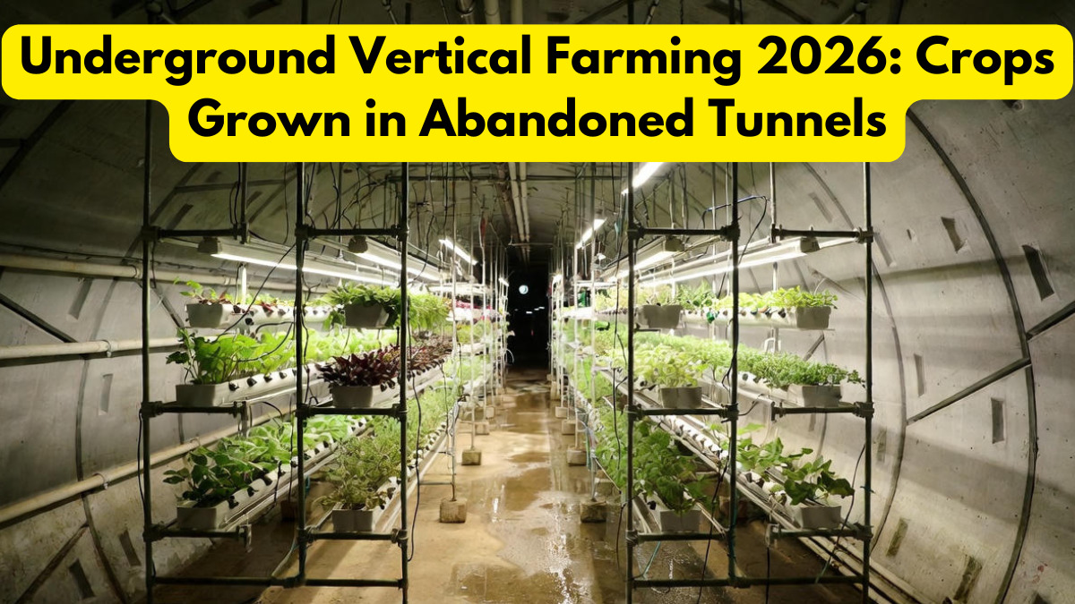 Underground Vertical Farming 2026: Crops Grown in Abandoned Tunnels