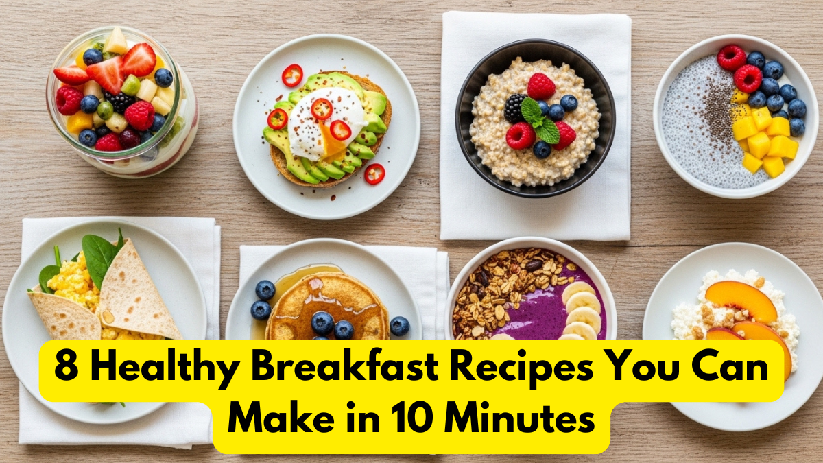 8 Healthy Breakfast Recipes You Can Make in 10 Minutes