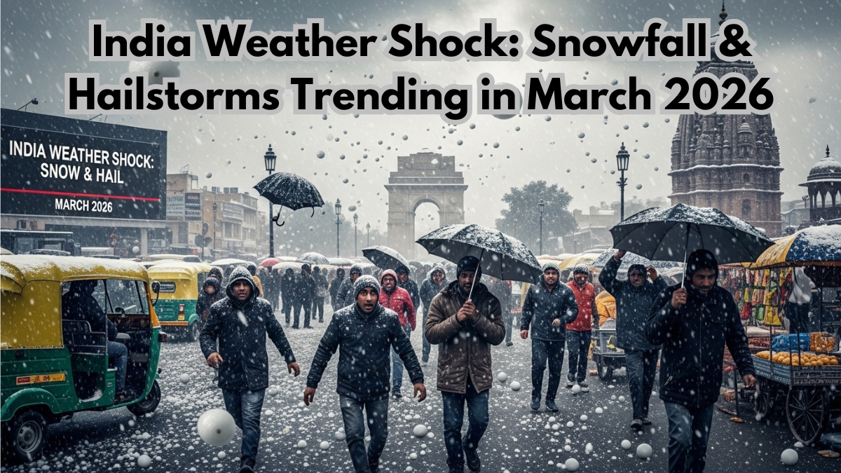 India Weather Shock: Snowfall & Hailstorms Trending in March 2026