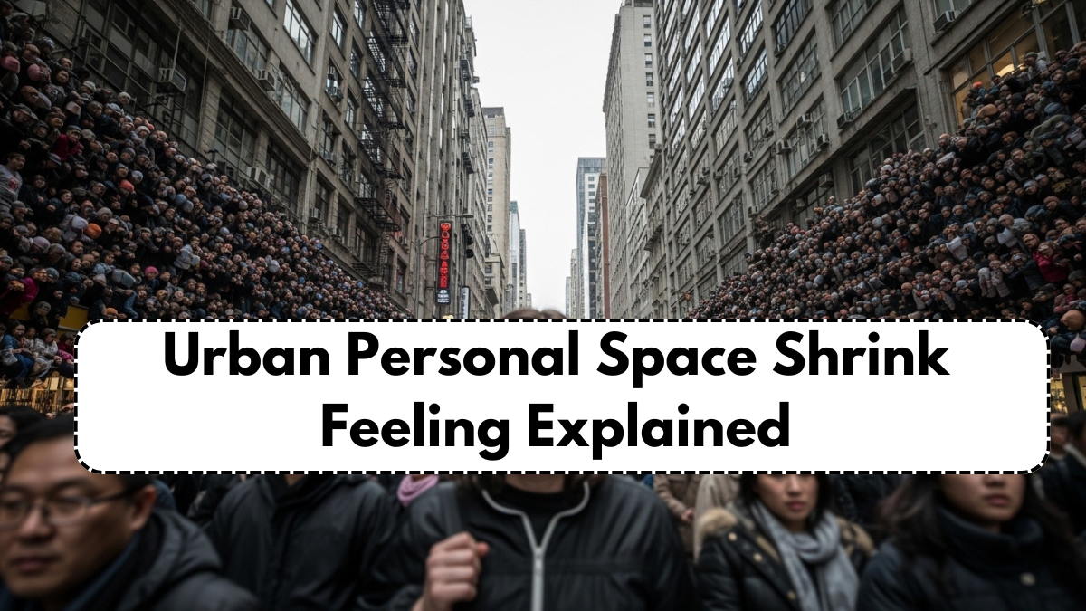 Urban Personal Space Shrink Feeling Explained